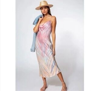 Young Fabulous Broke Tie Dye Slip Dress